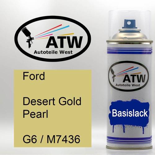 Ford, Desert Gold Pearl, G6 / M7436: 400ml Sprühdose, von ATW Autoteile West.